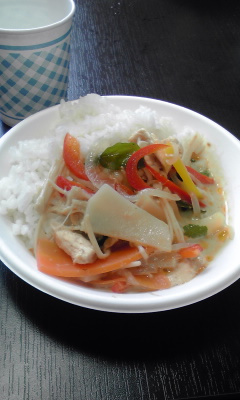 カレーをいただきました